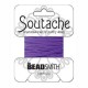 Beadsmith polyester soutache Schnur 3mm - Dark lilac